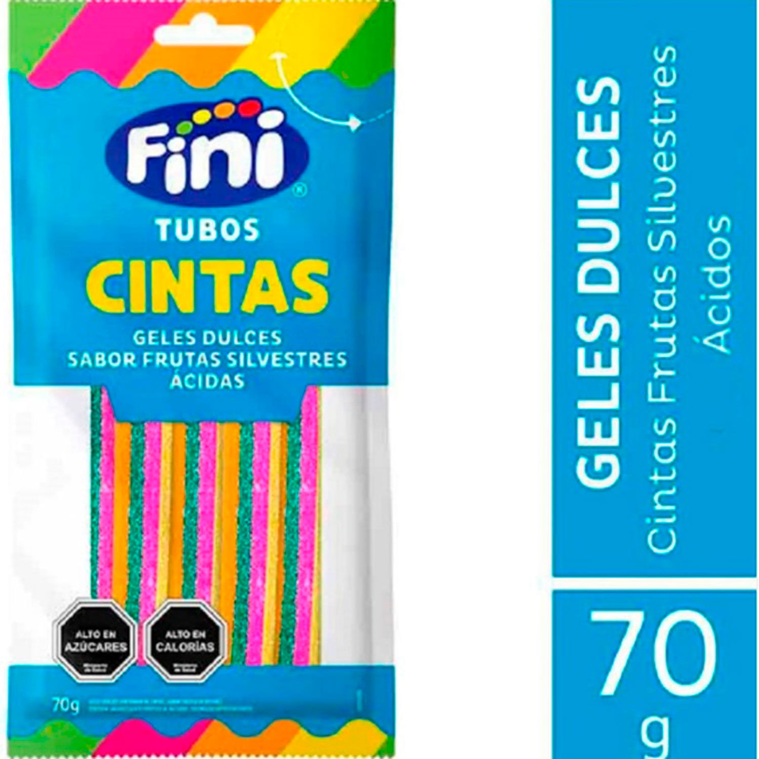Tubos Cintas Frutas Silvestres Acidas Fini 70Gx12