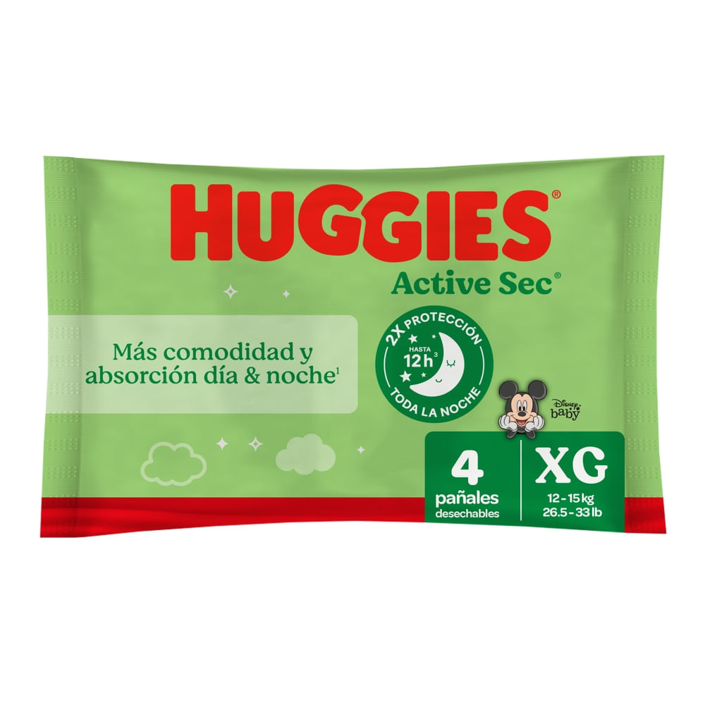 Panal Huggies Actsec Xxxl 3X48